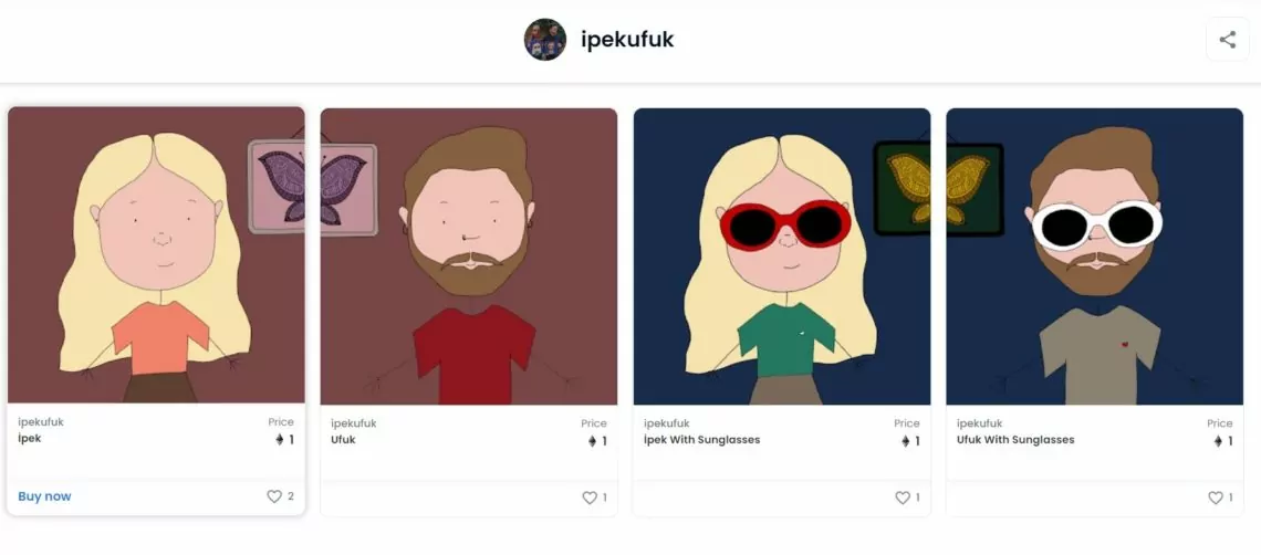 Ünlü Çift NFT Sektöründe ccccccc