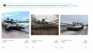 ukrayna’da ele geçirilen rus tankları nft olarak satışa sunuluyor! ukrainian farmer tank nft 2