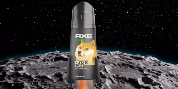 Popüler Kişisel Bakım Markası Axe’tan Dogecoin Temalı Deodorant! 1 Popüler Kişisel Bakım Markası Axe’tan Dogecoin Temalı Deodorant!