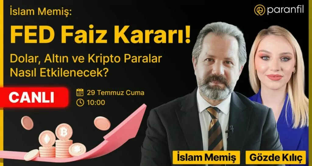 İslam Memiş: FED Faiz Kararı Sonrası Dolar, Altın ve Kripto Paralar Nasıl Etkilenecek? 1 34