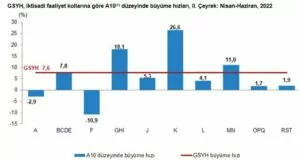 TÜİK, 2022 2. Çeyrek Büyüme Verileri Şu Şekilde! TÜİK 2022 2 ceyrek süyüme serileri su sekilde