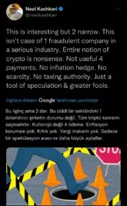 FED Başkanından Kripto İçin Zehir Zemberek Sözler