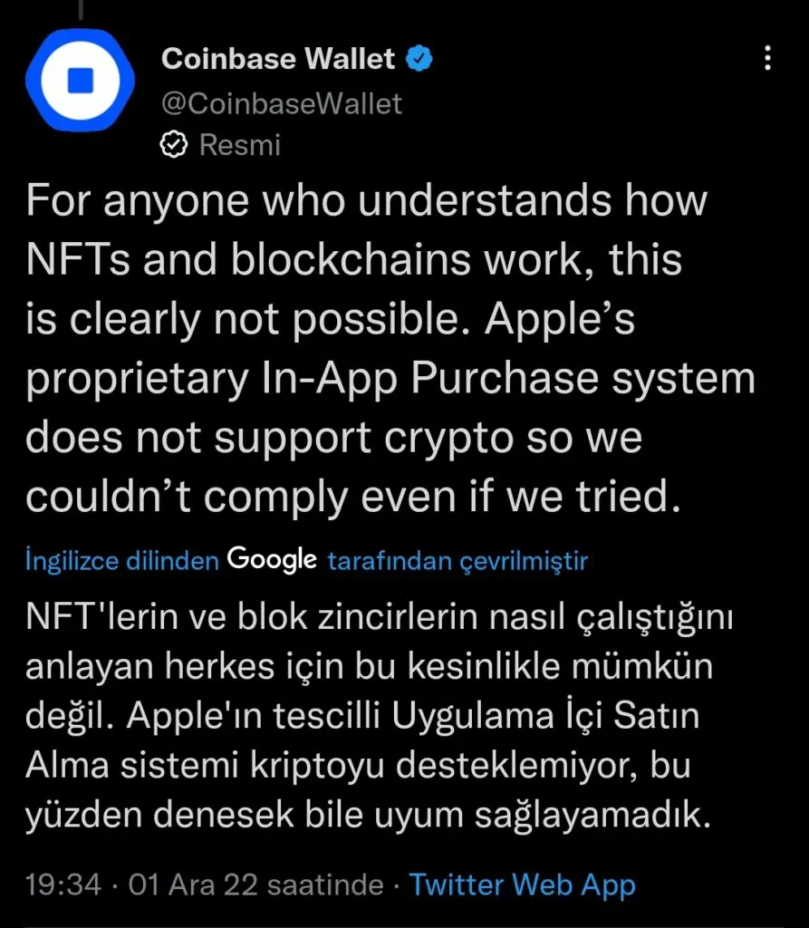 Hangi Borsa Apple İle NFT Ticaretini Durdurdu? IMG 20221202 123114
