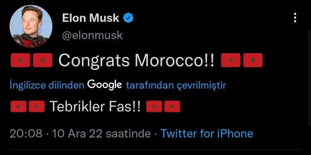 Elon Musk Tweet Attı; Morocco Token Yükselişe Geçti IMG 20221211 125146